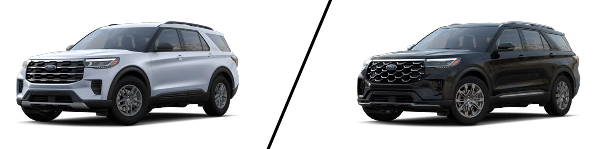 2025 Ford Explorer Active vs 2025 Ford Explorer Platinum